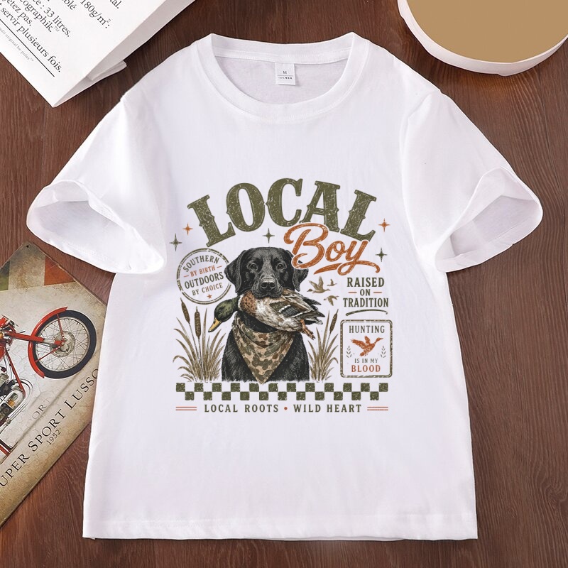 Outdoor Hunting Graphic Tees - Local Boy Hunting Graphic T Shirts