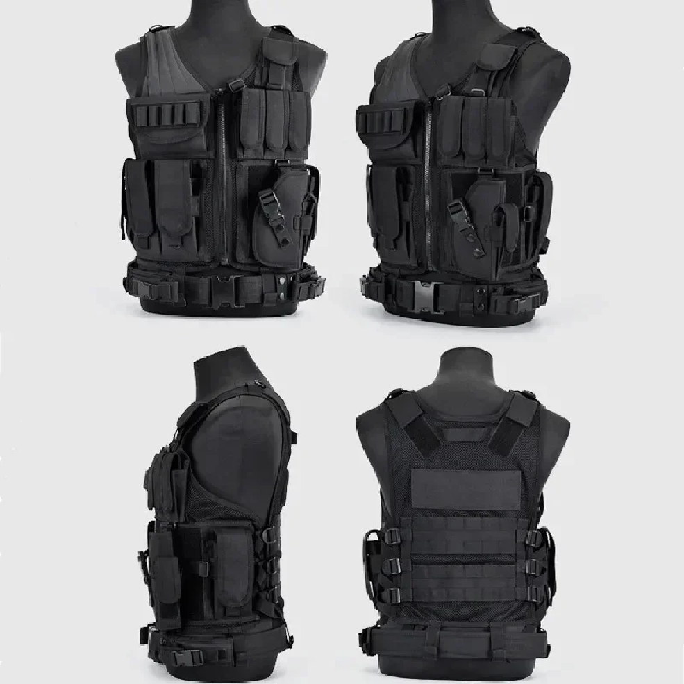Hunting Outdoor Jacket - Adjustable Molle Tactical Vest Combat Body