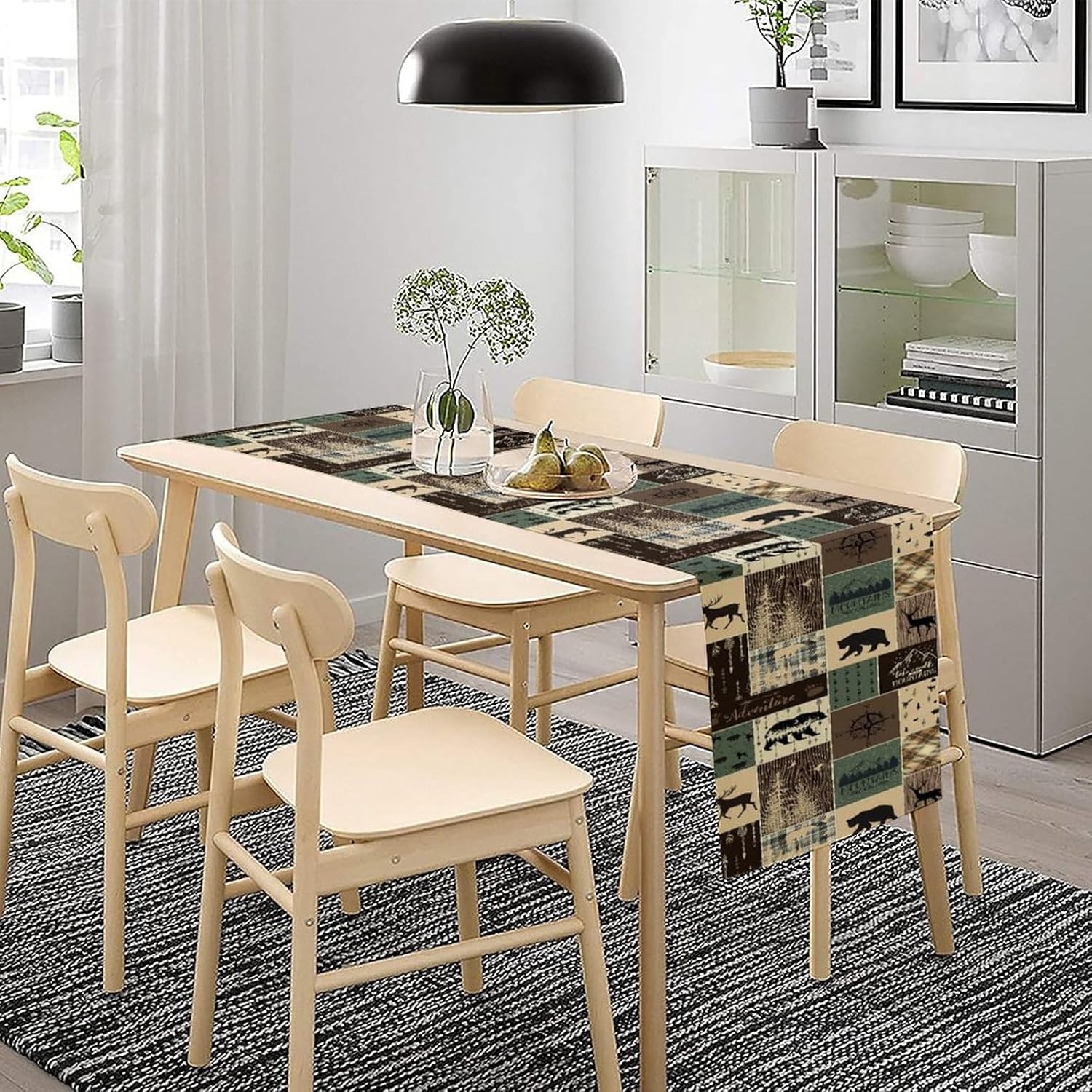 Outdoor Hunting News - Rustic Farmhouse Deer Bear Table Runner