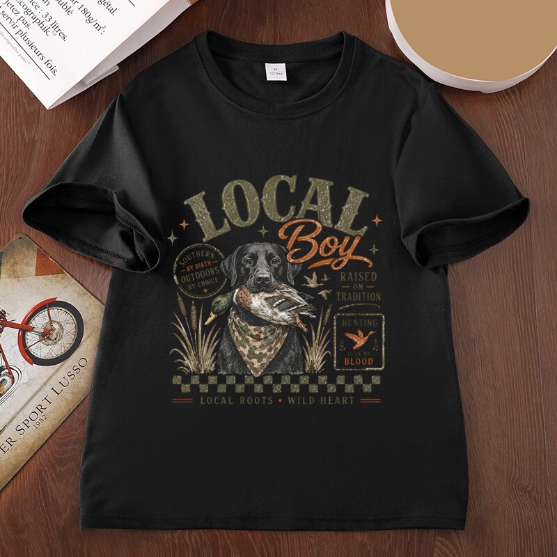 Local Boy Hunting Graphic T Sh - Outdoor Hunting Graphic Tees review and price