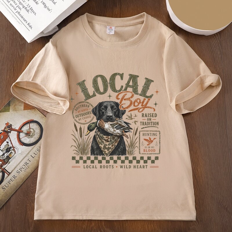 Local Boy Hunting Graphic T Sh - Outdoor Hunting Graphic Tees review and price