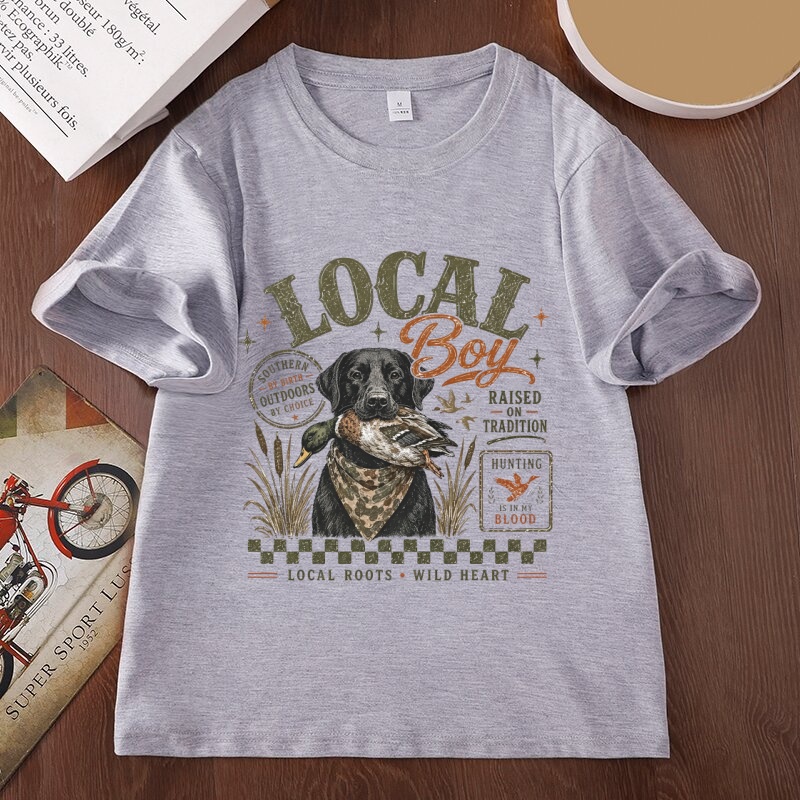 Local Boy Hunting Graphic T Sh - Outdoor Hunting Graphic Tees review and price