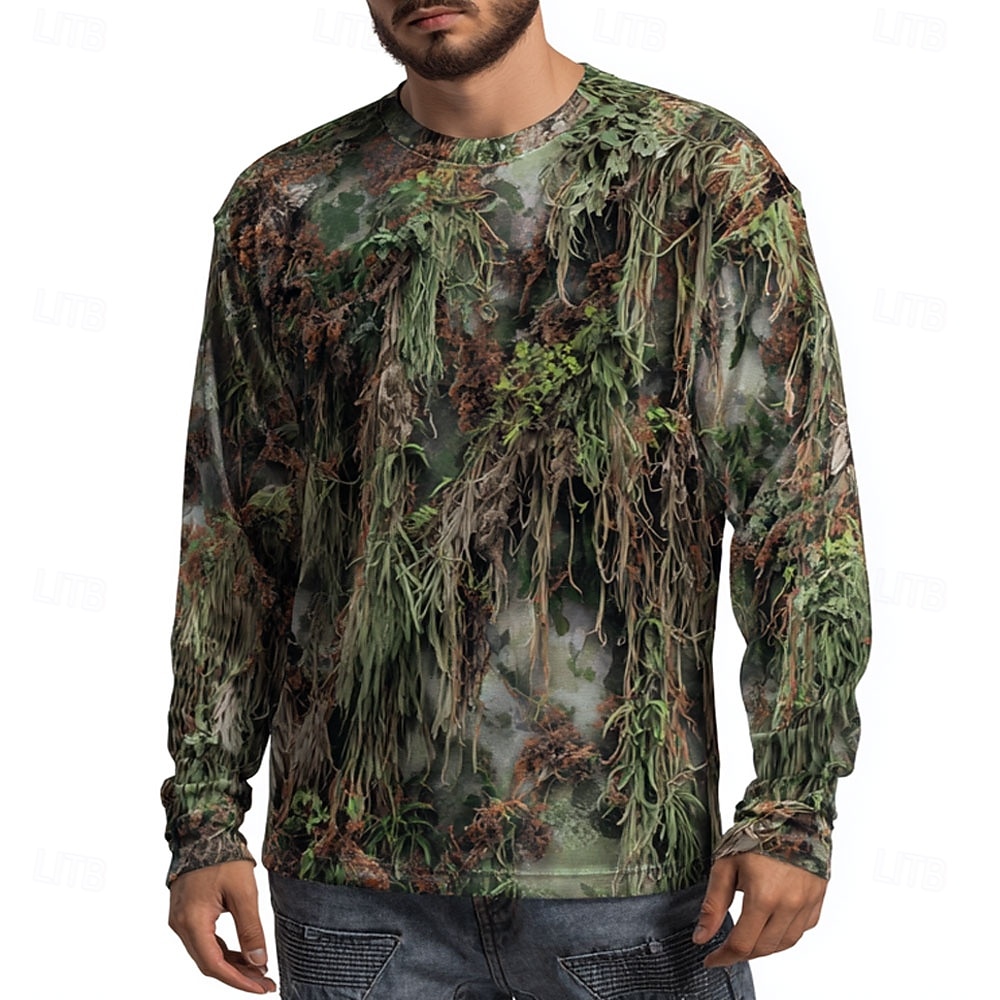 Men's Camo Animal Print Long S - Outdoor Hunting Graphic Tees review and price