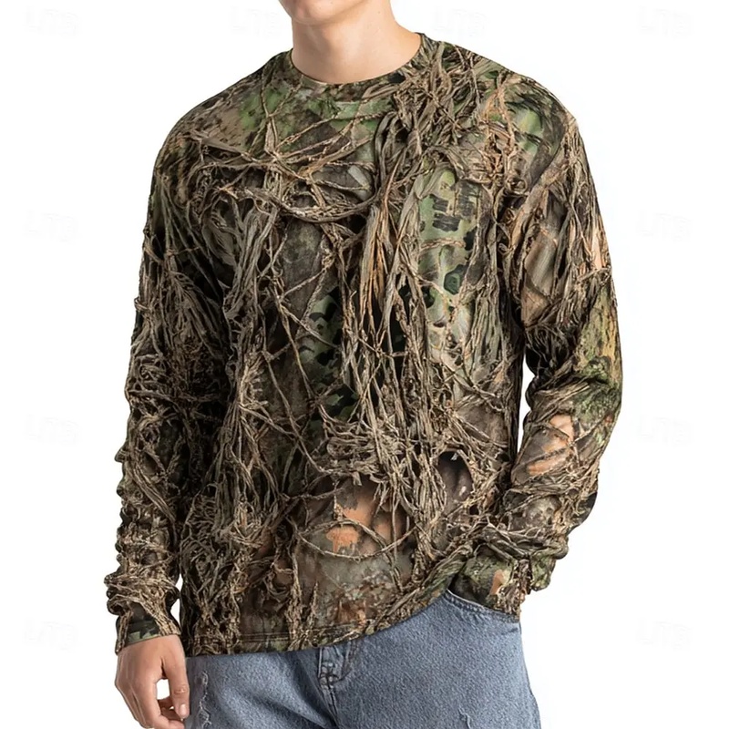 Men's Camo Animal Print Long S - Outdoor Hunting Graphic Tees review and price