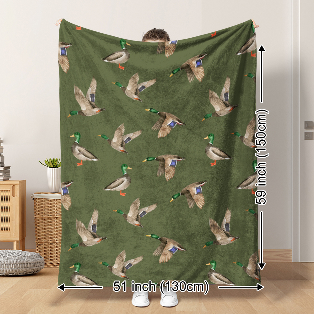 Mallard Duck Fleece Blanket Hu - Outdoor Hunting Blanket review and price