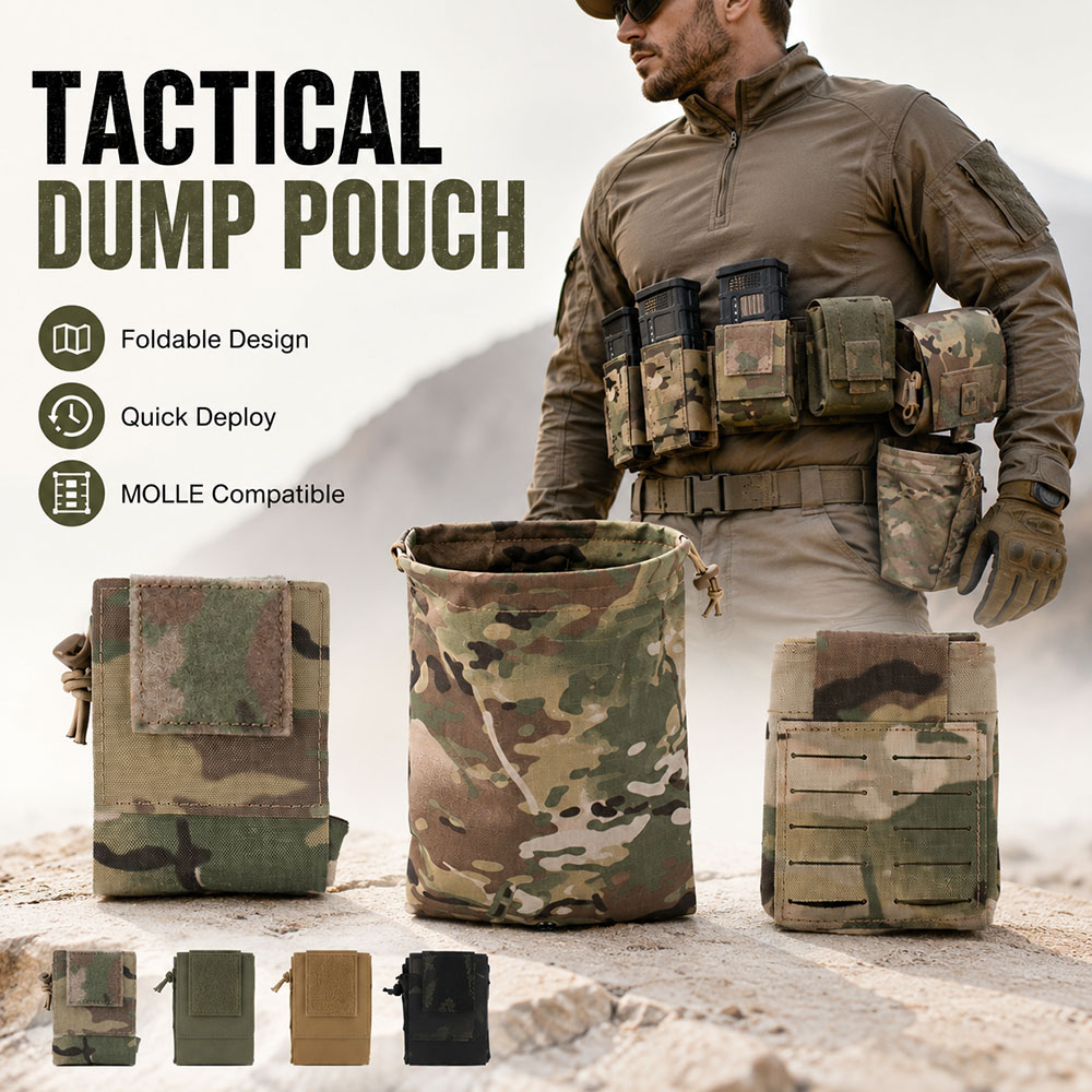 Tactical MOLLE Dump Pouch Fold - Outdoor Hunting Gear Storage review and price