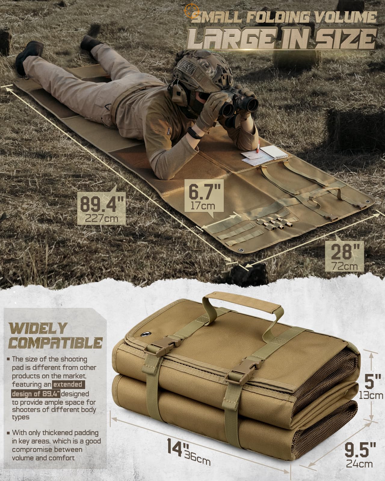 Shooting Mat Prone Tactical Sh - Outdoor Hunting Blanket review and price