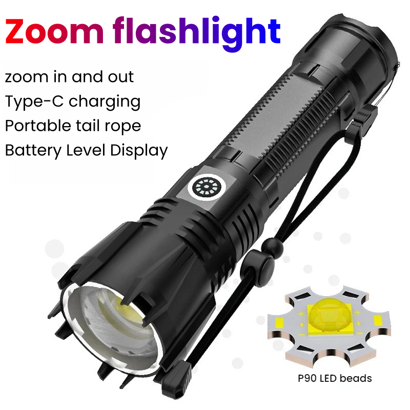 High-power P90 LED Flashlight  - Hunting Outdoor review and price