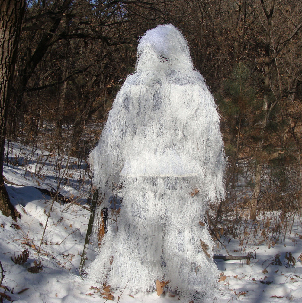 Winter 3D White Snow Ghillie S - Ghillie Suit Woodland review and price