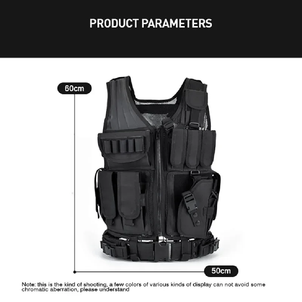 Adjustable Molle Tactical Vest - Hunting Outdoor Jacket review and price