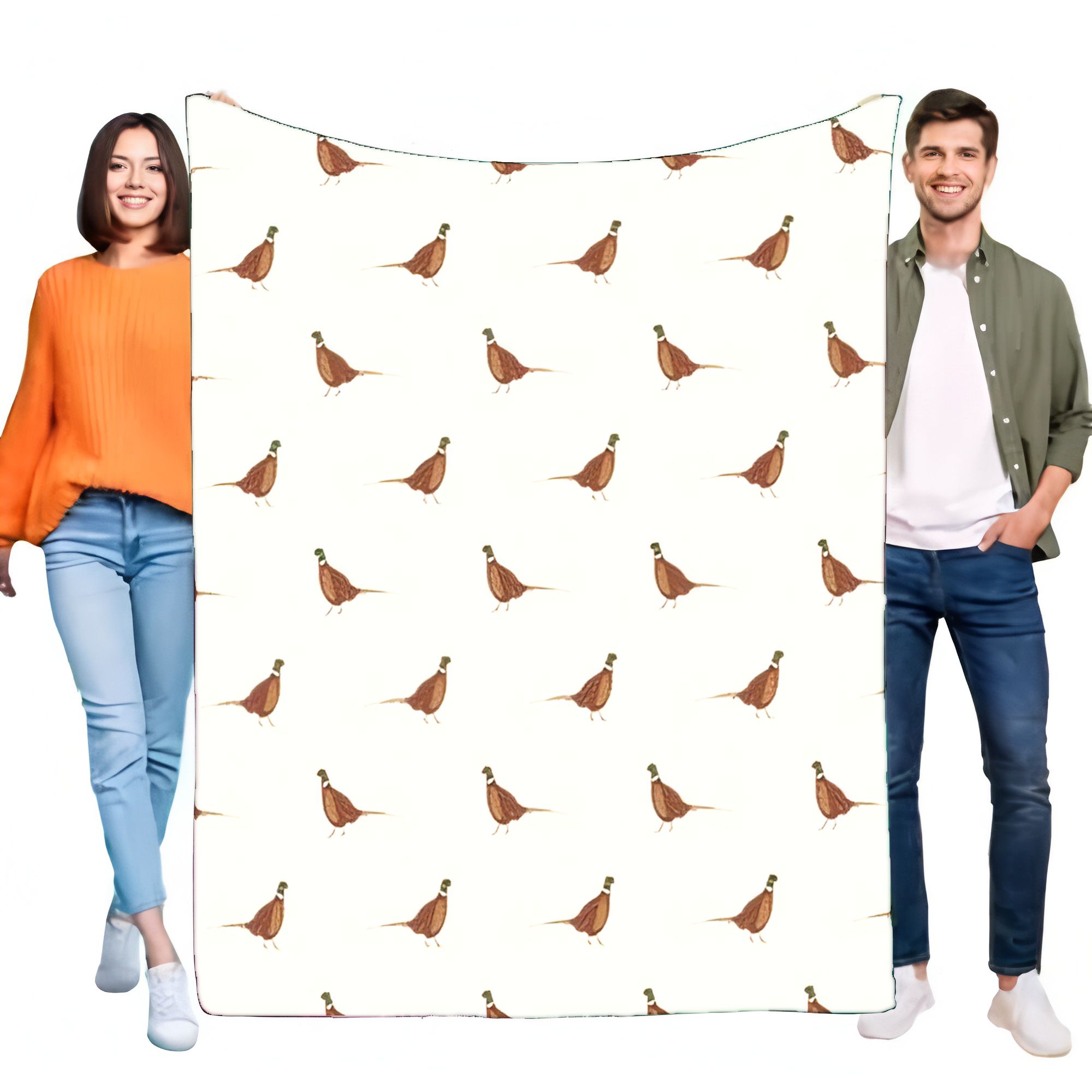 Rustic Pheasant Bird Print Fla - Outdoor Hunting Blanket review and price