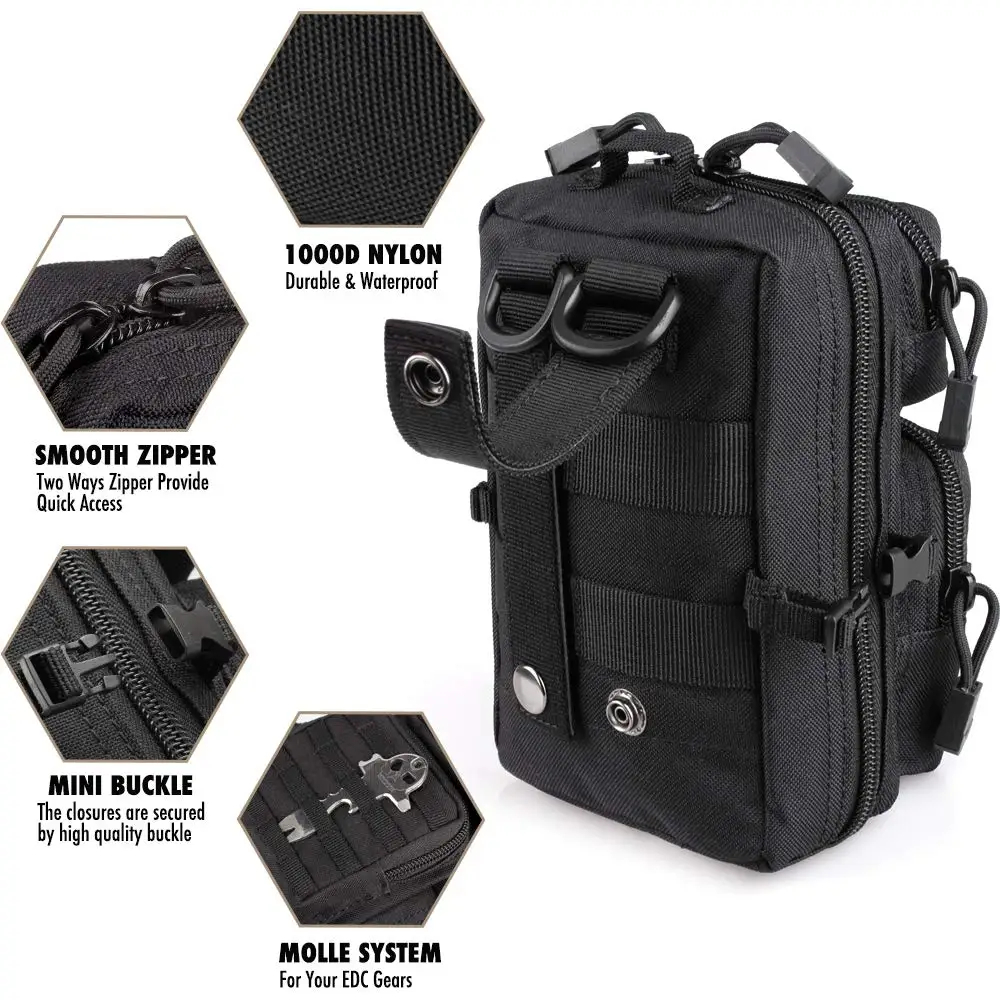 Mini Molle Utility Pouch, EDC  - Outdoor Hunting Gear Storage review and price